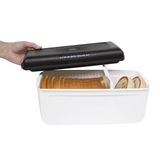 Tupperware Ekmek Tasarrufu - Ekmek, Hamur İşleri, Simit ve Daha Fazlası için Saklama Kabı ve Ekmek Kutusu, Yoğuşma Kontrolü - Nem Kontrol Teknolojisi, Ekmeği Daha Uzun Süre Taze Tutar - 32,1 cm x 16,5