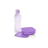 Tupperware Eko 750 ml Sorbe Şişe ve Bölmeli Sorbe Beslenme Kutusu 2'li Set