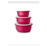 Tupperware Fuşya 3'lü Miksim Saklama Kabı