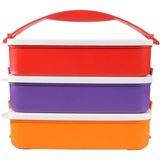 Tupperware Gezgin Saklama Kabı 3'lü 900 ml Dikdörtgen Renkli Hsgl