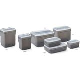 Tupperware Gri Düzenli Saklama Kapları