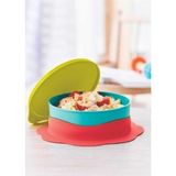 Tupperware Ilk Tabağım Kaydırmaz Taban Bebek Mama Tabağı - 1 Yaş ve Üzeri - Beyaz - Eflatun