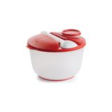 Tupperware Jumbo Salata Kabı 3.9 Lt, Kırmızı, Sos Kabı ve Salata Çatal Kaşık Seti