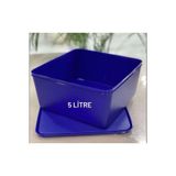 Tupperware Kare Miksim 5 Litre Sebzelik, Mavi