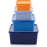 Tupperware Kare Saklama Kabı 4'lü Set