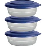 Tupperware Kristalin 3'lü 275 ML Lacivert Saklama Kabı