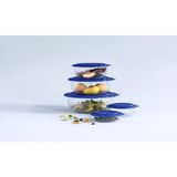 Tupperware Kristalin Kase Servis Saklama Kabı Seti Gece Mavisi 5'li 275 ML + 450 ML + 1.1 L + 2.1 L + 3.5 L