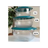 Tupperware Kristalin Servis Seti 3Lü
