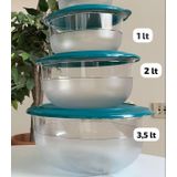 Tupperware Kristalin Set 3 Lü