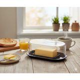 Tupperware Kristalin Tereyağlık – Siyah Kapaklı Kristal Şıklığı