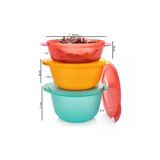 Tupperware Mikro Kaplar Set 1-1.5-2 Lt Mikrodalga Fırın İçin