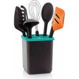 Tupperware Modern Peri Mutfak Gereçleri Seti Çırpıcı Maşa Kaşık Kepçe Spatula Hsgl - Siyah