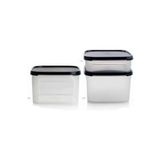 Tupperware Modüler 3'lü Siyah Kuru Gıda Saklama Seti
