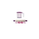 Tupperware Mor Merdane ve Kurabiye Kalıpları+Karıştır Sakla Mor 1,25L