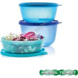 Tupperware MUCİZE ŞEKERLER 3'LÜ 1-1.5-2 Lt BUZDOLABI SAKLAMA KABI