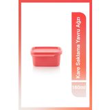 Tupperware Özel Kare 160 ml Yavruağzı Buzdolabı Saklama Kabı Hava Geçirmez Kapaklı Pratik Mutfak Çözümü