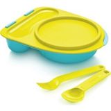 Tupperware Pratik Beslenme Kutusu ve Servisi - 1 Yaş ve Üzeri - Beyaz - Eflatun