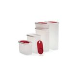 Tupperware Premium Oval Set 5'li Kırmızı (Kurubakliyat Saklama Seti)