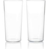Tupperware Royal 2'li Bardak Seti 400 ml - 00-Siyah - Beyaz