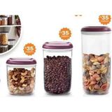 Tupperware Royal 3lü Kavanoz - Mürdüm