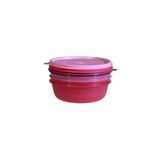 Tupperware Saklama Kabı 600 ml Üçlü Set Şeker Kap - Mor