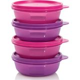 Tupperware Saklama Kabı Dörtlü Mor Şeker Kaplar - 300 ml