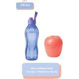 Tupperware Saklama Kabı Elma -Eco Şişe Kk 750ML Gece Mavisi 2'li Set