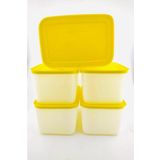 Tupperware Sarı Alaska 5'li 2.5 lt Saklama Kabı