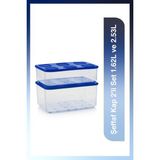 Tupperware Şeffaf 2'li 1.62-2.53 lt Saklama Kabı