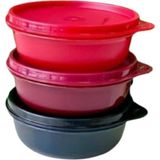Tupperware Şeker Kap 300ML 3'lü Kırmızı-Siyah