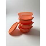 Tupperware Şeker Kaplar 4'lü 300 Ml, Saklama ve Servis Kabı 4'lü Set 300 ml Turuncu