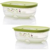 Tupperware Sera Serisi Kısa Gövdeli Saklama Kabı 800 ml Limon Renkli Hava Kontrolü Özelliği