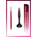 Tupperware Silikon Spatula İnce ve Mini Kepçe 2'li Karıştırma Seti