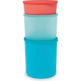 Tupperware Silindir Saklama Kabı 3'Lü Gıda Kabı 950-2.1-3.3 Hsgl