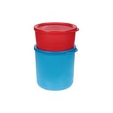 Tupperware Silindir Su Set 2’Li Kırmızı Mavi Saklama Kabı - 1,1 lt