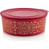 Tupperware Su Yuvarlak 1.5 Lt Kurabiye Kutusu Kırmızı Saklama Kabı - 1 Adet