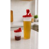 Tupperware Yağdanlık Oval Kırmızı 1.1 LT ve 440 ML.