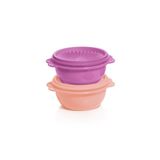 Tupperware Yıldız Kap 2'li Gıda Saklama Kabı 400ml Mor Ve Somon