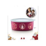 Tupperware Yuvarlak Kırmızı Kardan Adam 1.5 L Yılbaşı Kurabiye Kutusu