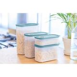 Tupperware Zamanlayıcı Oval Saklama Kabı 4lü Set (1.7 Lt-1.25 LT-800 ML-320ML) - 4lü Paket