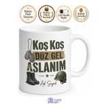 Tupya Gift Asker Jargonu Yazılı Komik Kupa Bardak Askerlik Hediye Özel Tasarım Baskılı Mug