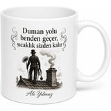 Tupya Gift Baca Temizleyici Çatıların ve Soba Borularının Kahramanı Kahve Kupası Hediye - Adet - Beyaz