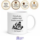 Tupya Gift Brezilya Jiu Jitsu Eğitmeni Yerde Mücadele Ustası Seramik Kupa Hediye Bardak