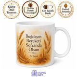 Tupya Gift Buğday Yemeği Keşkek Yarma Aşurelik Buğday Temalı Kupa Bardak Hediye