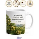 Tupya Gift Bulancak Fındık Bahçeleri Giresun Hatırası Kupa Bardak Hediye - Adet - Beyaz