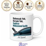 Tupya Gift Cam Filmi Çeken Ustaya Özel Oto Cam Filmi Baloncuk Yok Keskin Maket Kupa Hediye - Adet - Beyaz