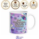 Tupya Gift CD DVD Yansımaları Desenli 2000LER Ruhu Retro Kupa Bardak Nostaljik Hediye - Adet - Beyaz