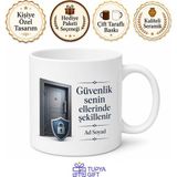 Tupya Gift Çelik Kapı Montaj Ustası Güvenlik Kalkanı Kurucusu Seramik Kupa Hediye Bardak - Adet - Beyaz
