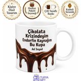 Tupya Gift Çikolata Krizine Giren Akışkan Çikolata Endorfin Kaynağı Kupa Bardak Hediye - Adet - Beyaz