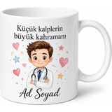 Tupya Gift Çocuk Doktoruna Hediye Baskılı Porselen Kupa Bardak Pediatrist Hediyelik - Adet - Beyaz